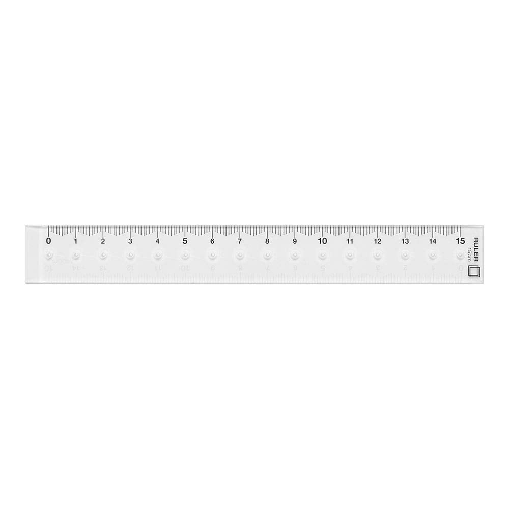 Midori CL Ruler <15cm> Clear