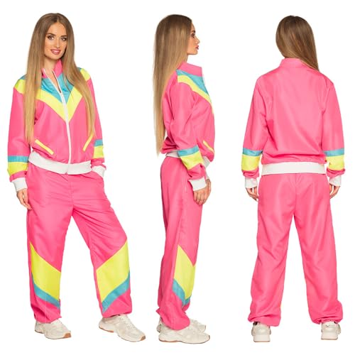 Boland Shell suit Retro Babe Neon Pink