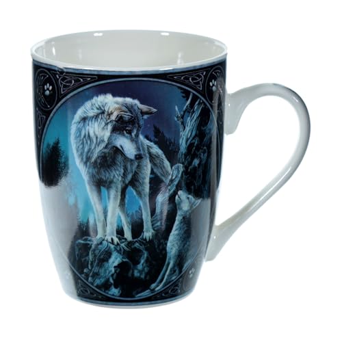 Lisa Parker Guidance Wolf Design Porcelain Mug