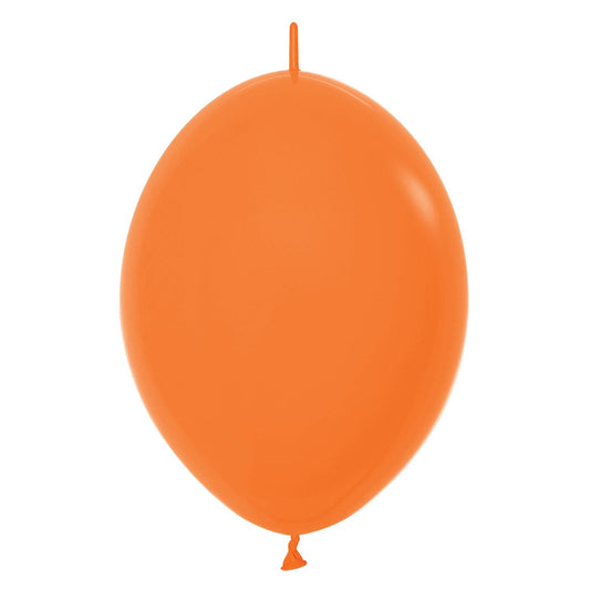 Fashion Colour Link-O-Loon Solid Orange 061 Latex Balloons 12"/30cm