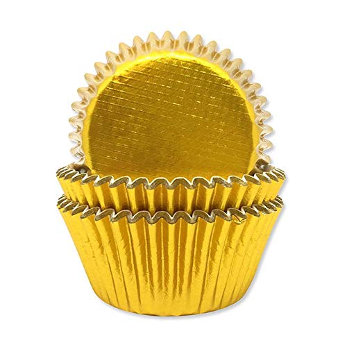 Gold Foil Cupcake Cases in Rip-Top CDU