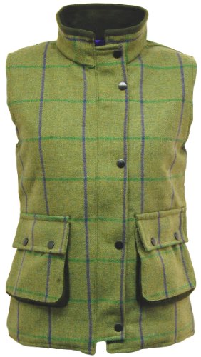 Ladies Game Ruby/Abby Tweed Gilet - T_ABBY Tweed Gilet Purple 16