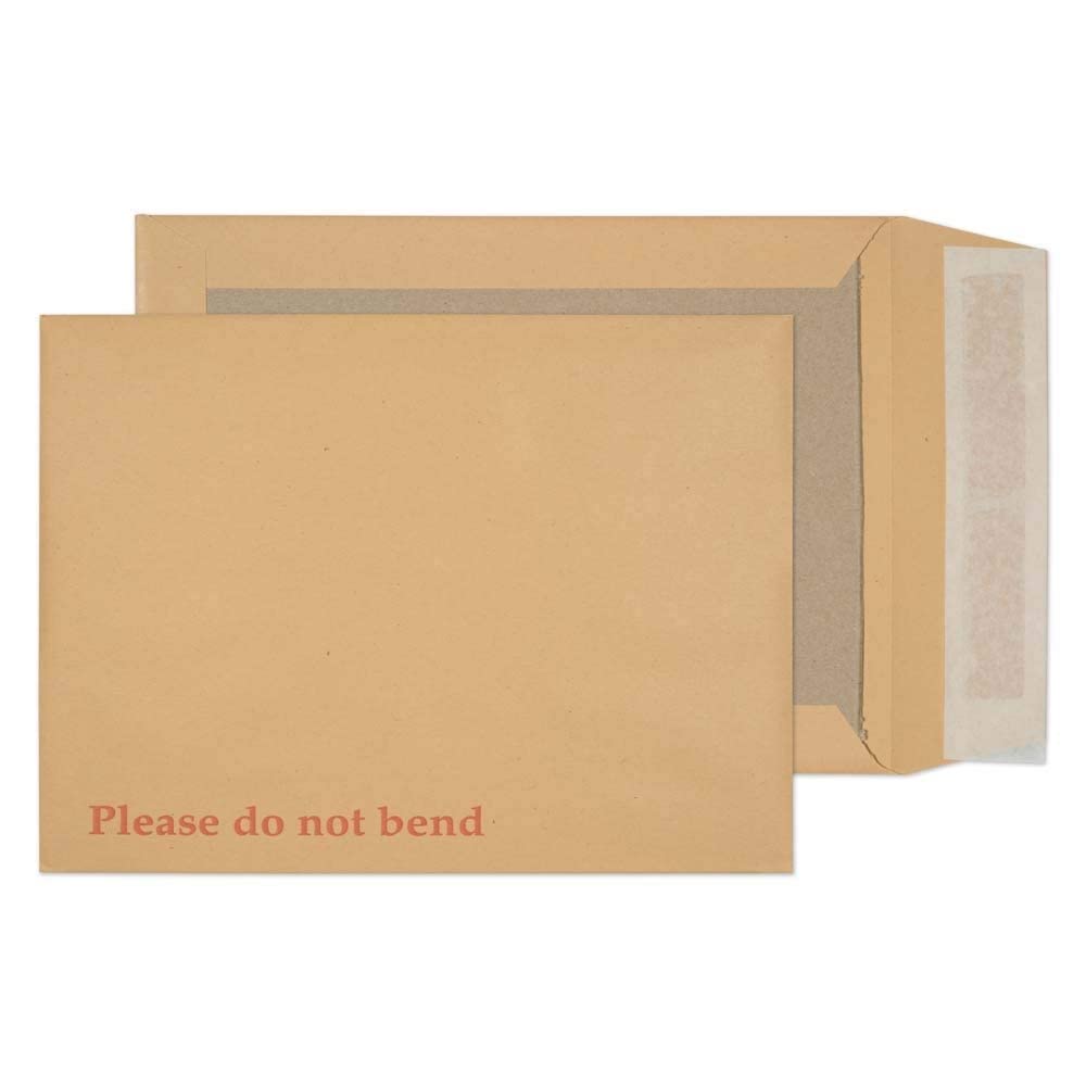 Blake Purely Packaging Board Backed Pocket Envelope 241x178mm Peel and Seal 120gsm Manilla (Pack 125)