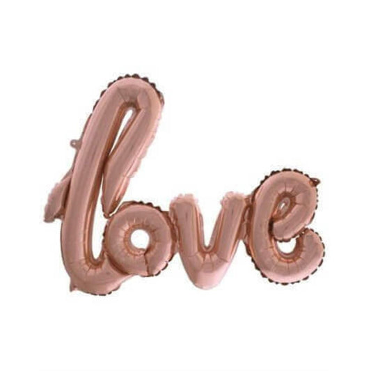 Foil balloon 40" love rose gold