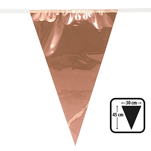 Boland - Metallic giant bunting rose gold (10 m)