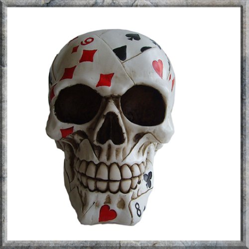Dead Mans Hand Skull 15cm