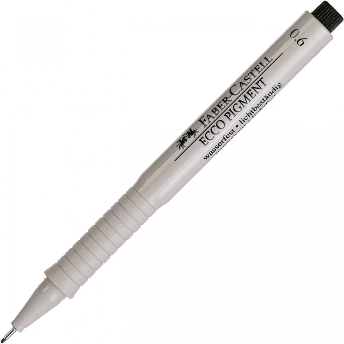 Ecco Pigment Fibre Tip Pen 0.6Mm Black