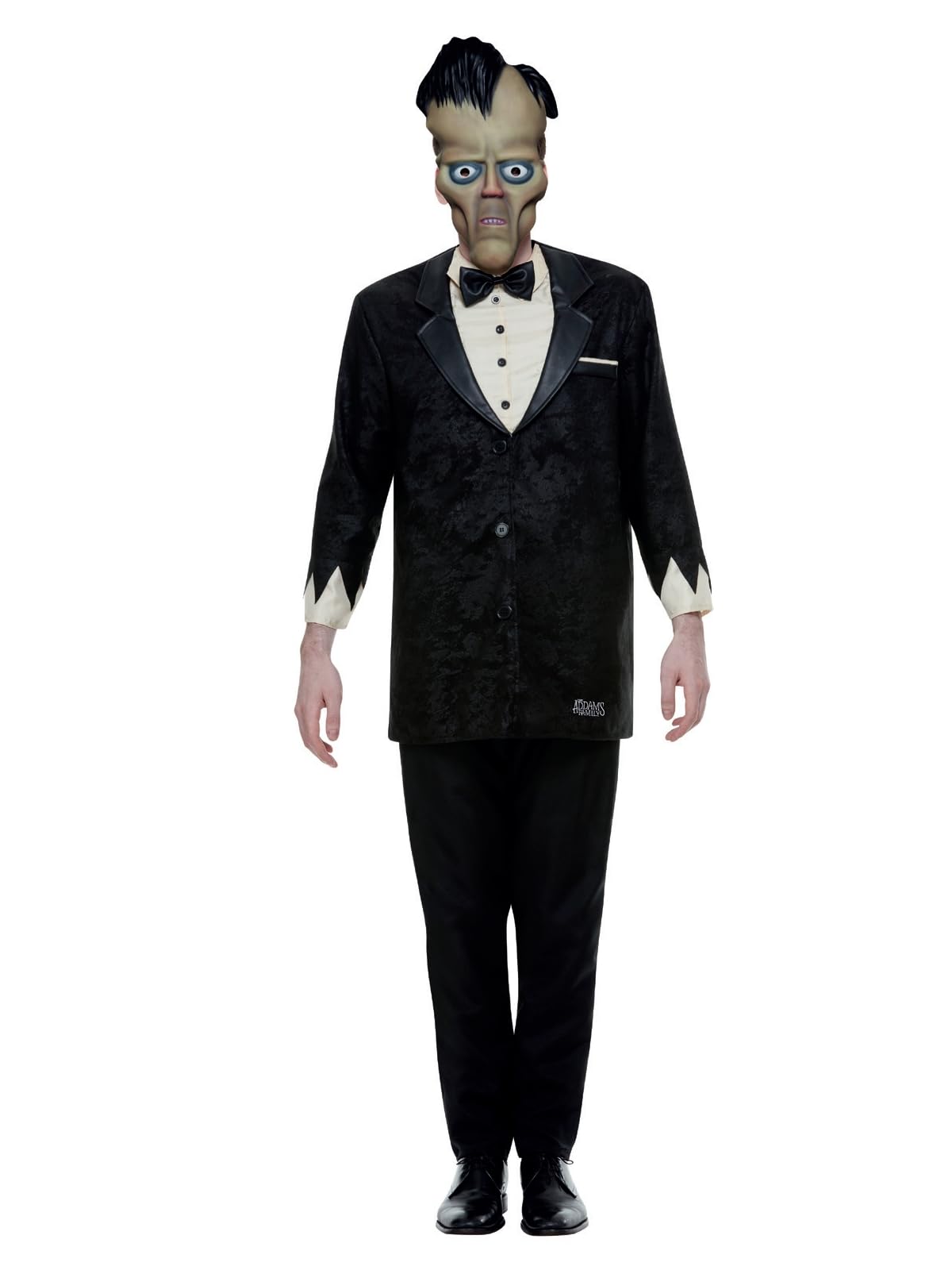 Addams Family Lurch Costume, Black, Top, Trousers & Mask, (M)