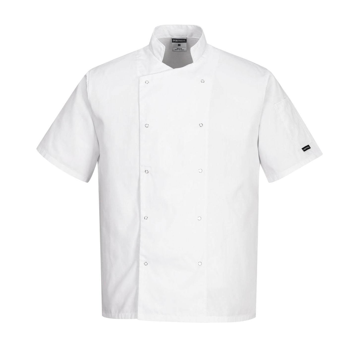 Portwest C733 Cumbria Short Sleeved Chefs Jacket - T_C733 Cumbria Chef Jkt C733WHRXL