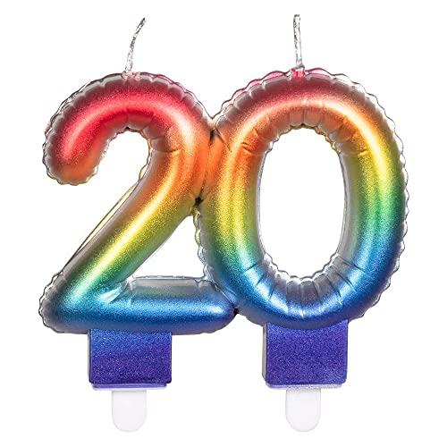 Boland - Number Candle, Different Numbers, Number, Cake Candle in The Shape of a foil Balloon, Decoration, Birthday, Anniversary