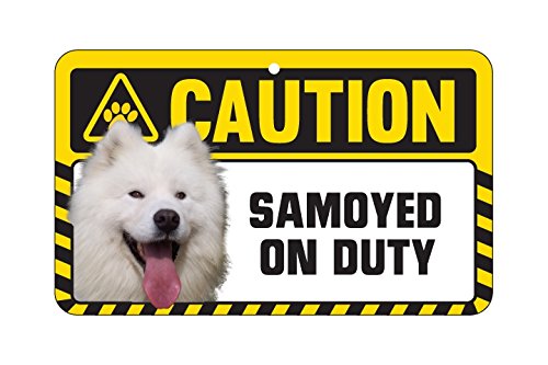 SAMOYED CAUTION SIGN