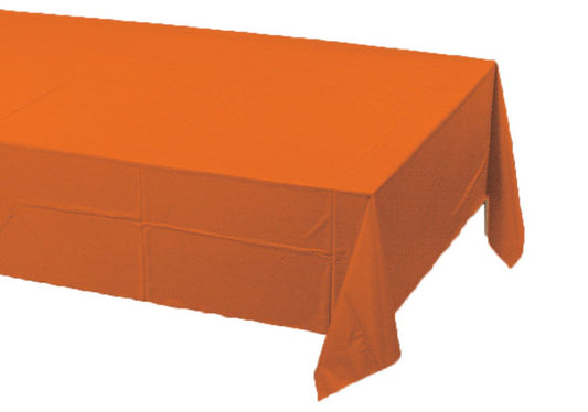 Plastic Lined Polytissue Tablecover Sunkissed Orange
