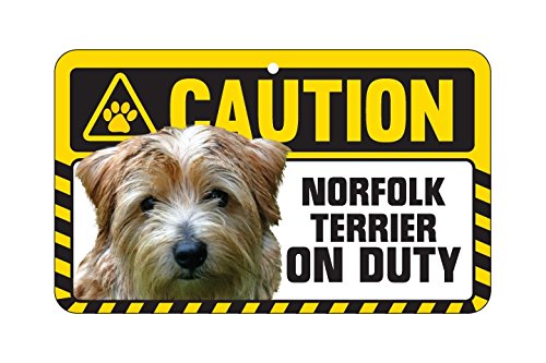 NORFOLK TERRIER CAUTION SIGN