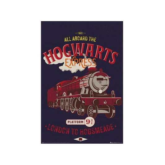 Harry Potter Magical Motors Hogwarts Express Poster (One Size) (Dark /)
