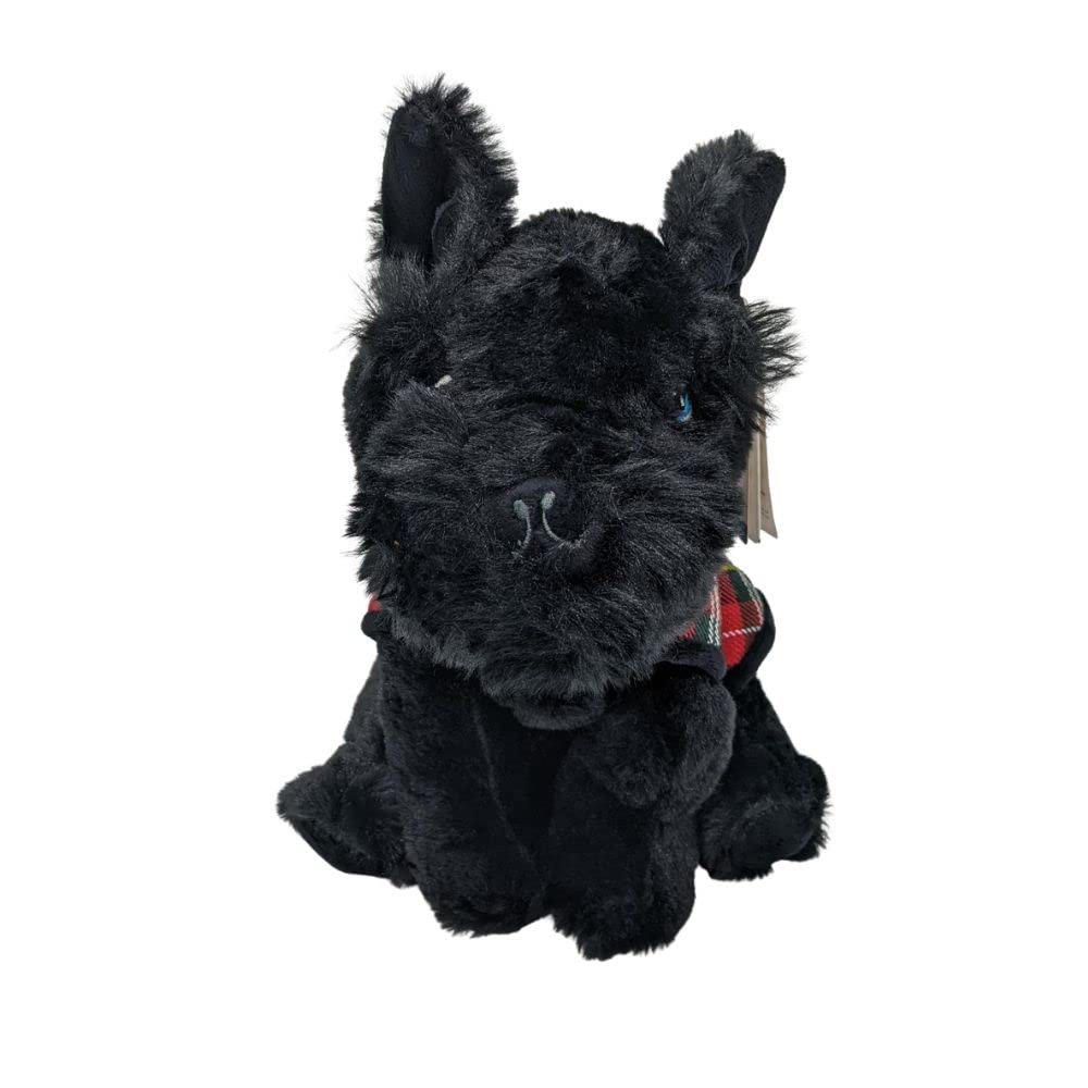 20cm Keeleco Scottie in Tartan Coat