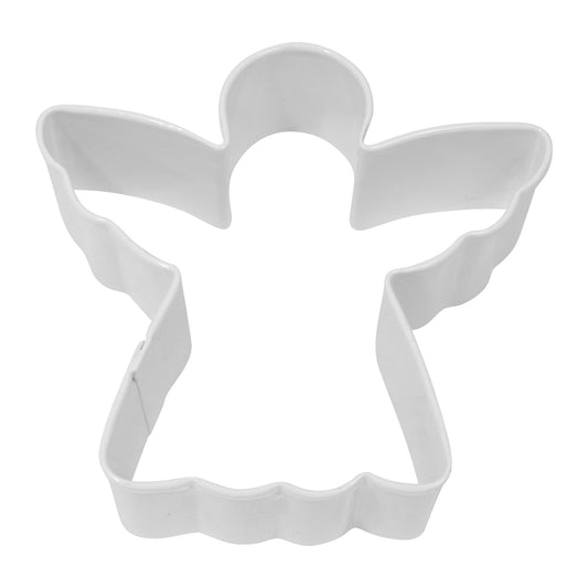 Angel Poly-Resin Coated Cookie Cutter White
