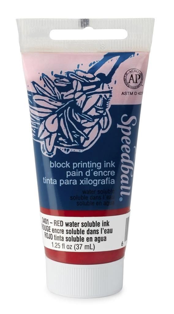 37cc (1.25oz.) Water-Soluble Block Ink Red