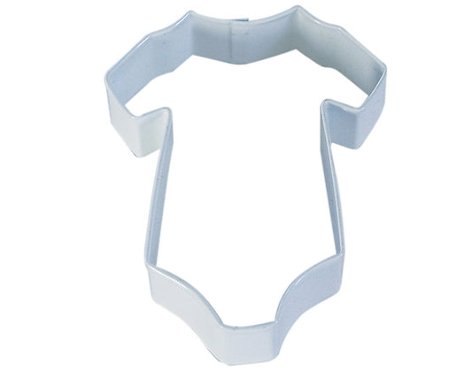 Baby's Onesie Poly-Resin Coated Cookie Cutter White