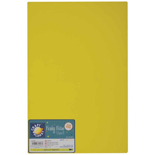 12 x 18 Funky Foam Sheet (2mm Thick) - Yellow