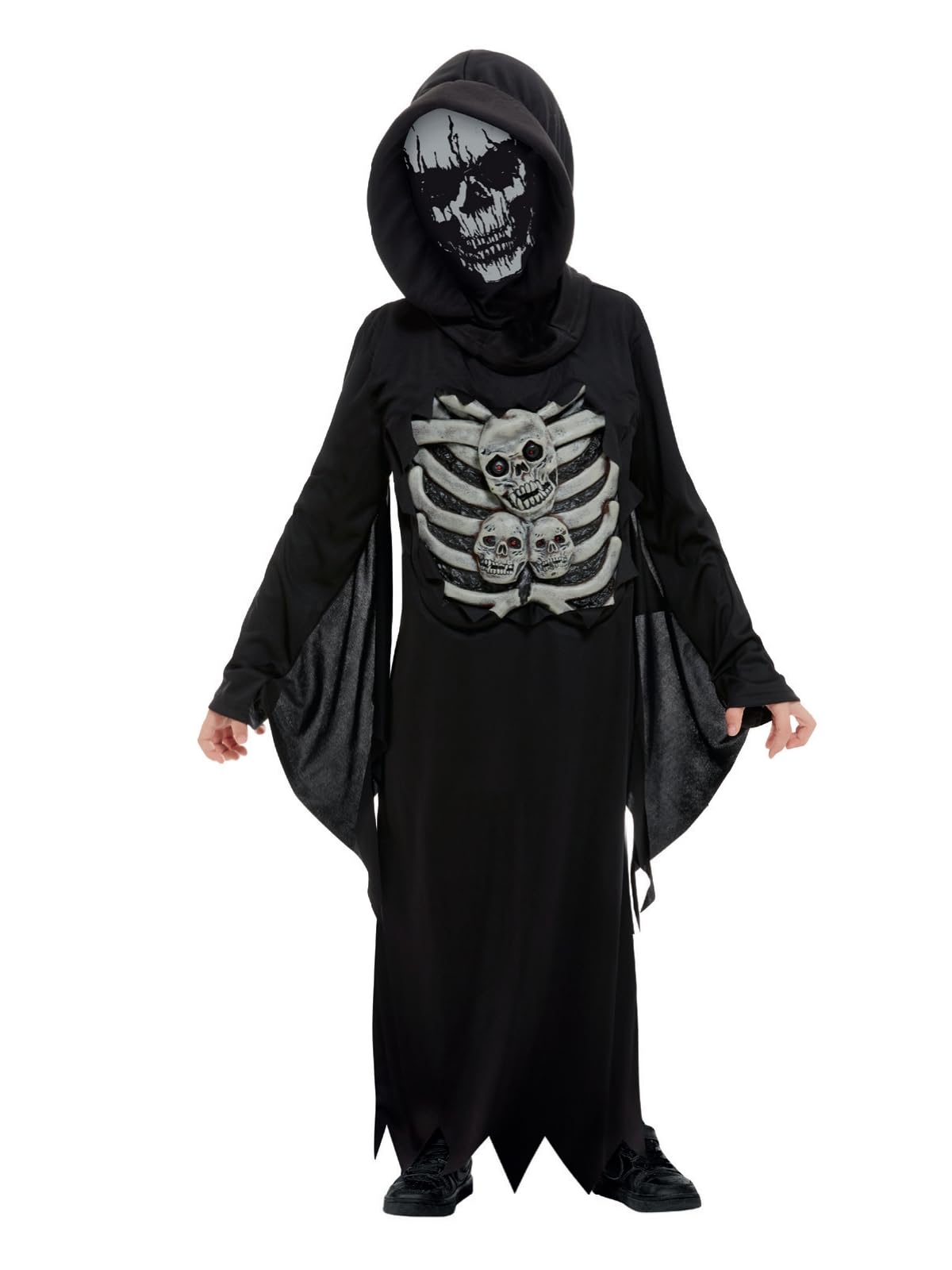 Skeleton Reaper Costume, Black (M)