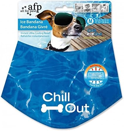 ALL FOR PAWS Chill Out Dog Bandana, Small, 1.0901 kg, blue