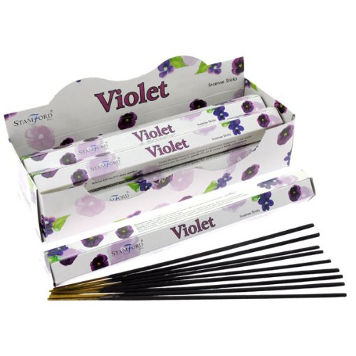 37104 Stamford Premium Hex Range Incense Sticks - Violet