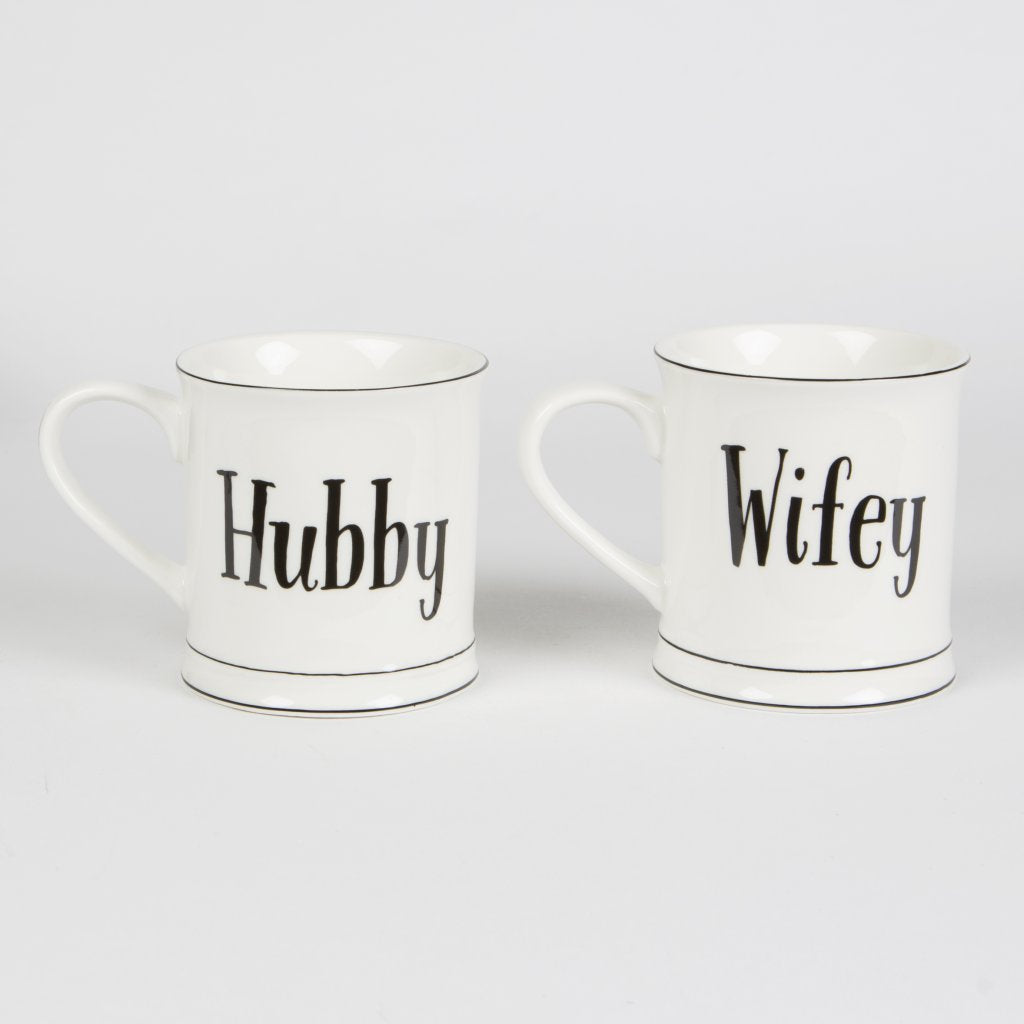 Wifey & Hubby Mug Assorted