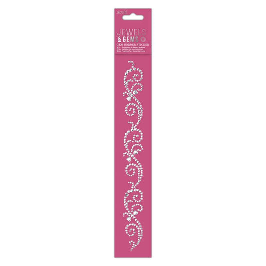 Gem Border Sticker - Flourishes - Jewels & Gems