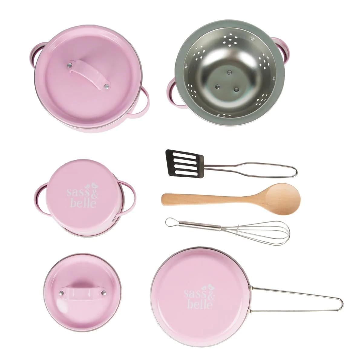 Pastel Pink Play Cooking Set