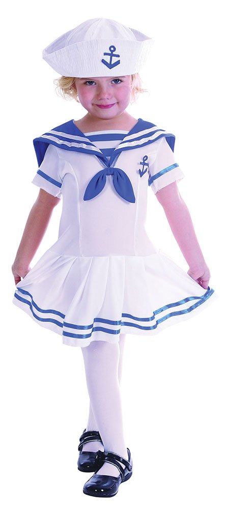 Kids Little Girls Sailors Costume 2-4 years