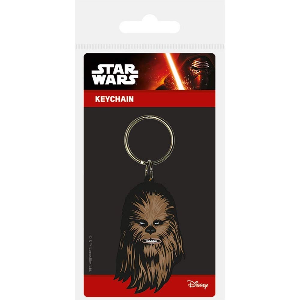 STAR WARS (CHEWBACCA) RUBBER KEYCHAIN RK38346C