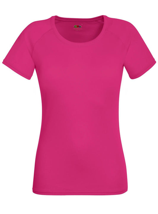 Fruit Of The Loom Ladies Performance T - Fuchsia - M