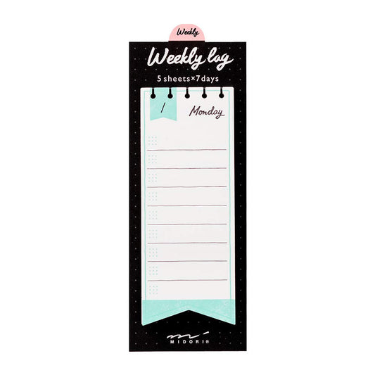 Midori Sticky Notes Journal Weekly Ribbon