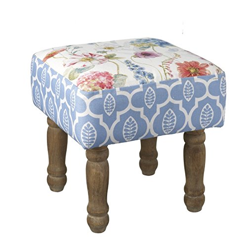 PRETTY FLORAL FOOTSTOOL