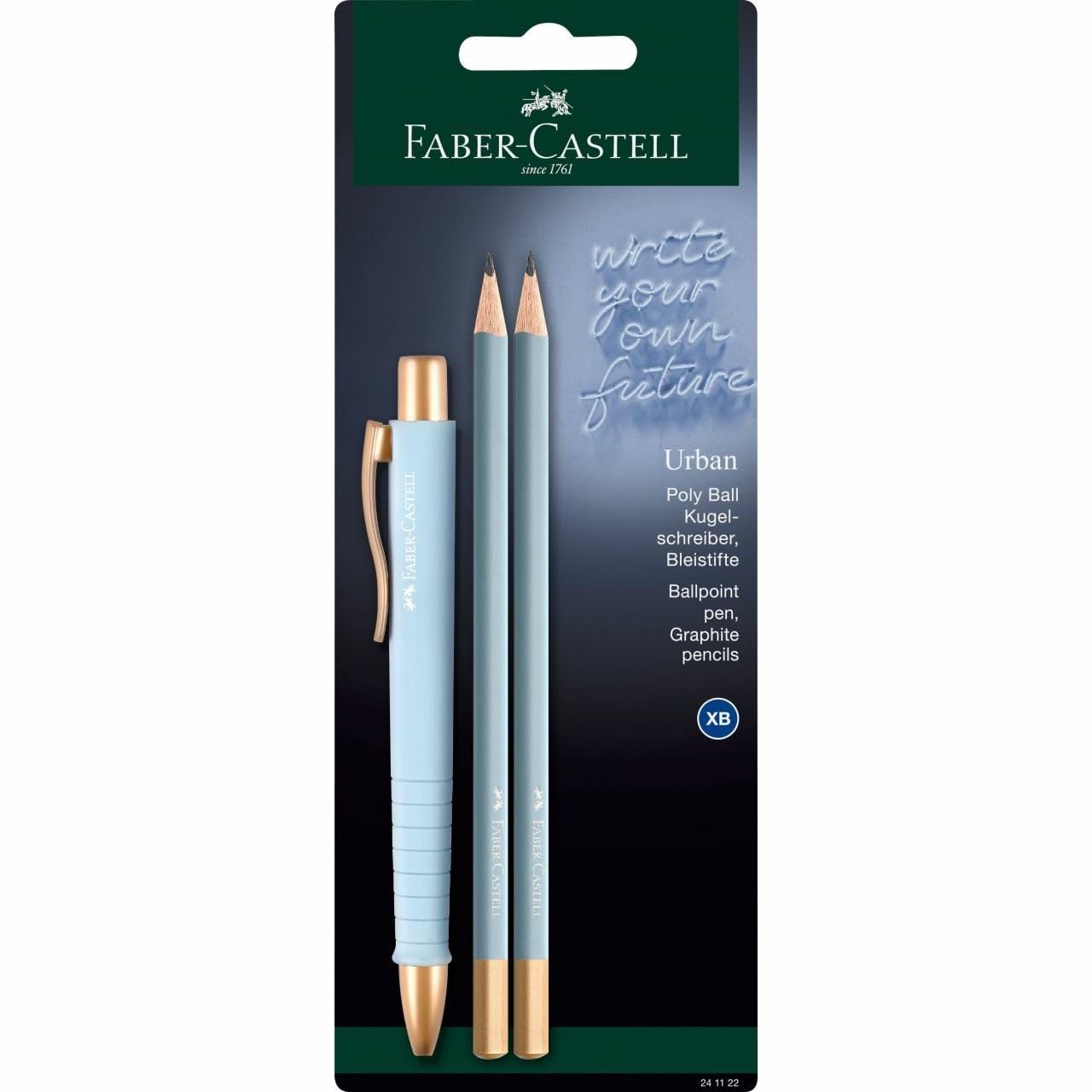 Faber-Castell Ballpoint Pen Poly Ball Urban GP Urban BK sky blue