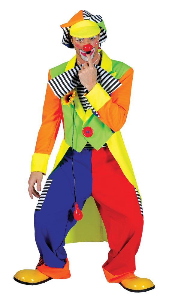 Clown Coat + Trousers Adult Size Costume