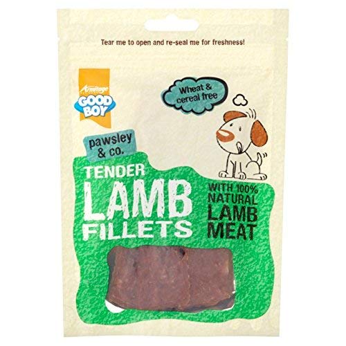 PACK OF 10 - Good Boy Pawsley & Co Tender Lamb Fillets 80g