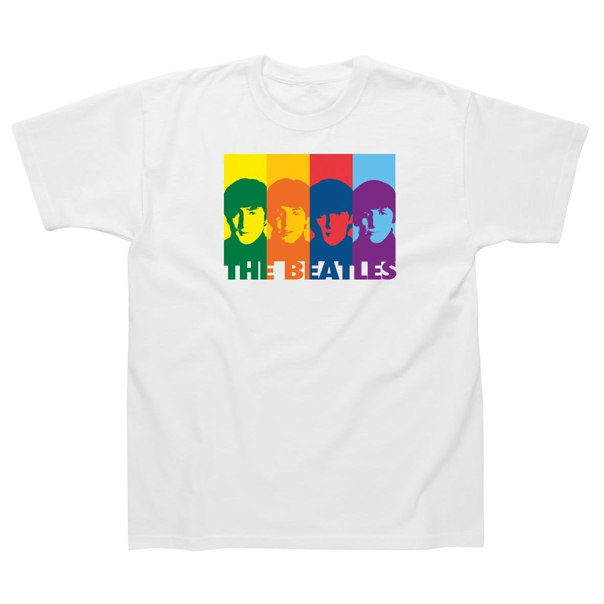 Retro Rainbow T-Shirt-White-S