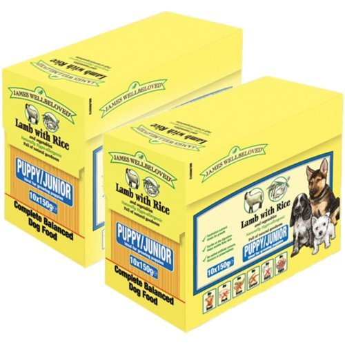 PACK OF 10 - Jwb Puppy Dog Pouches Lamb 150g