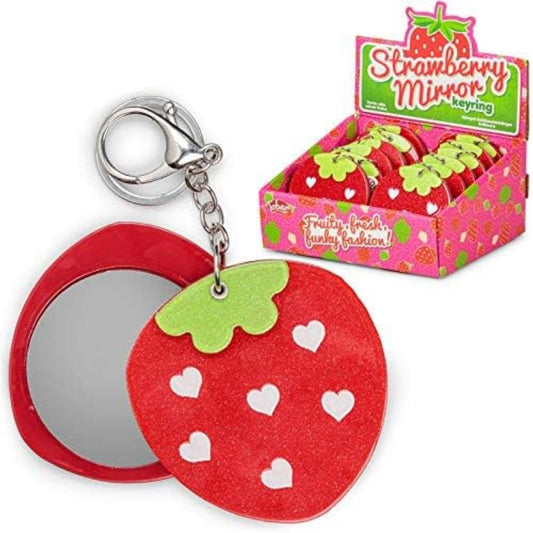 STRAWBERRY MIRROR KEYRING