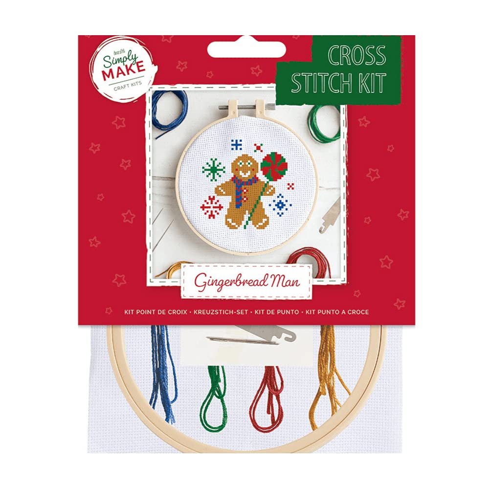 Simply Make Cross Stitch Kit - Gingerbread Man