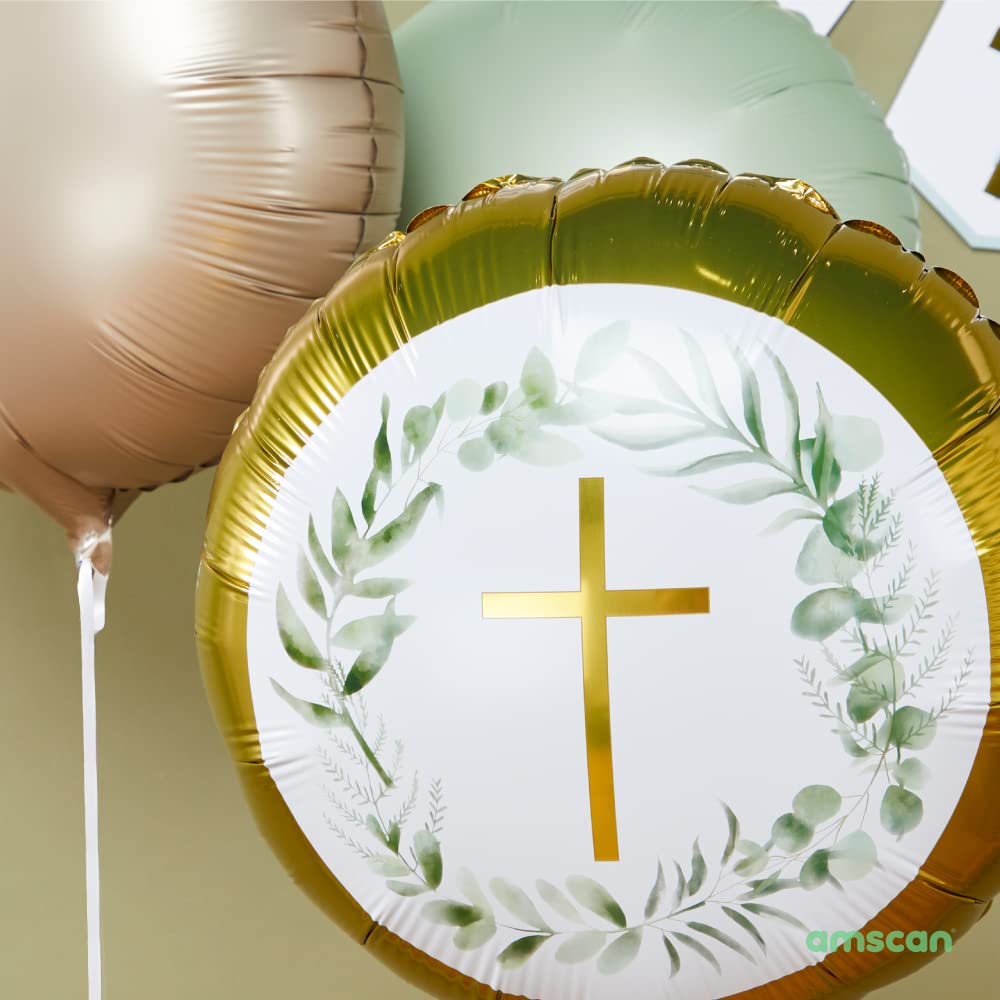 Botanical Cross Foil Balloon