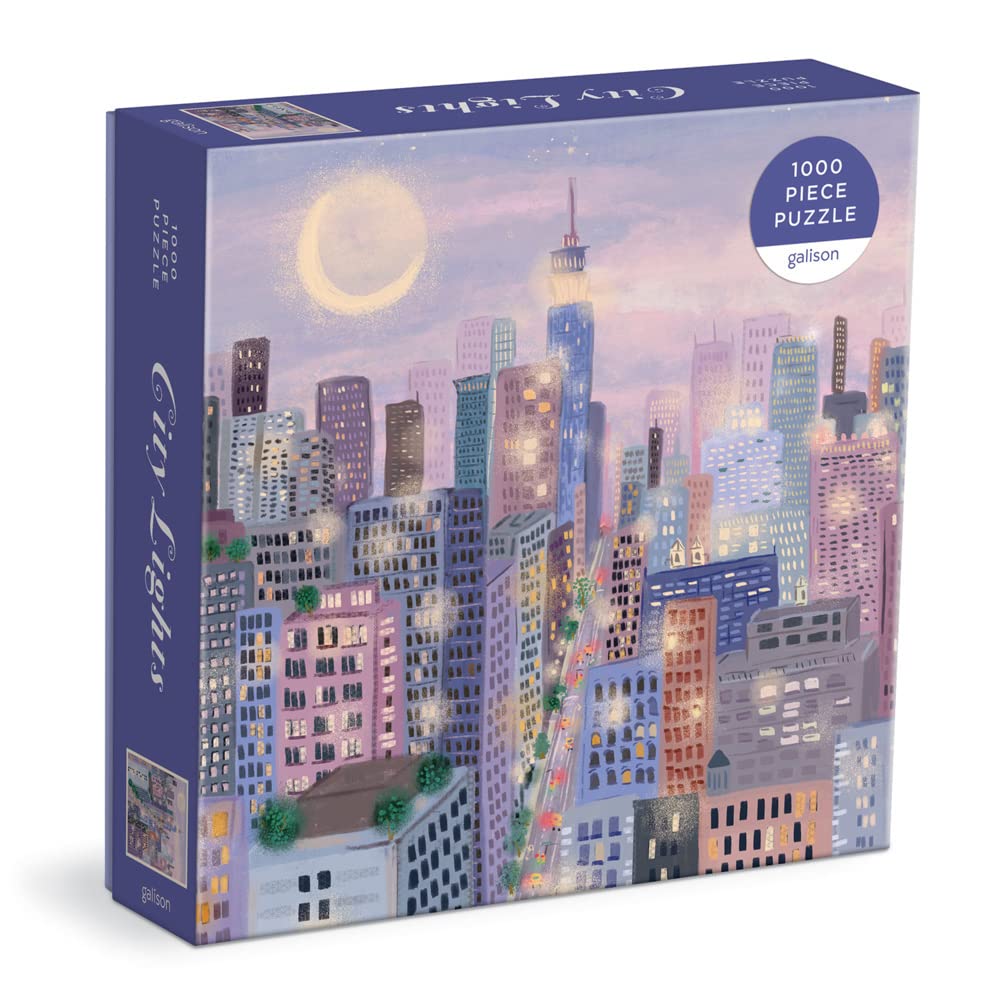 City Lights 1000 pc Puzzle in a Square Box - - Jigsaw