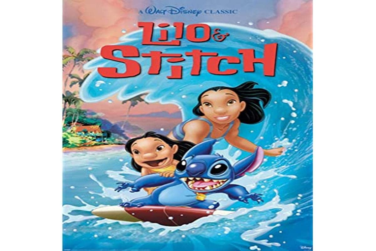 Lilo and Stitch Wave Surf Maxi Rolled Poster One Size