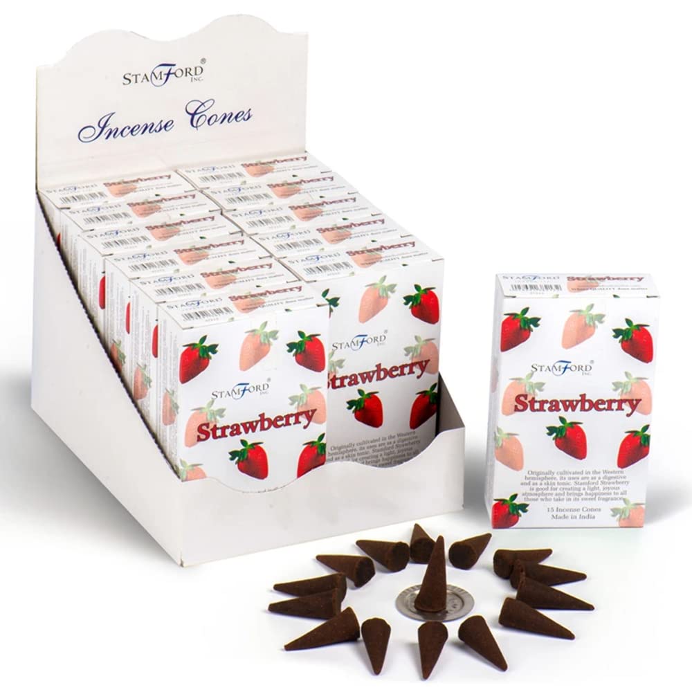 37213 Stamford Incense Cones - Strawberry