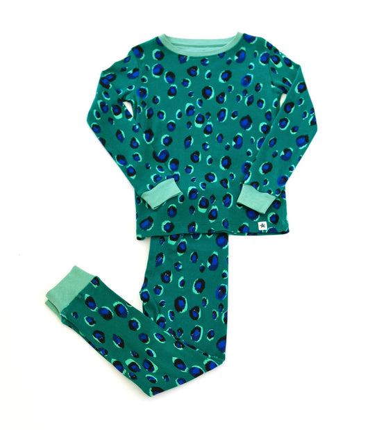 Jammie Doodles Green Skin Long Sleeve PJ Adult Large Pyjamas Set