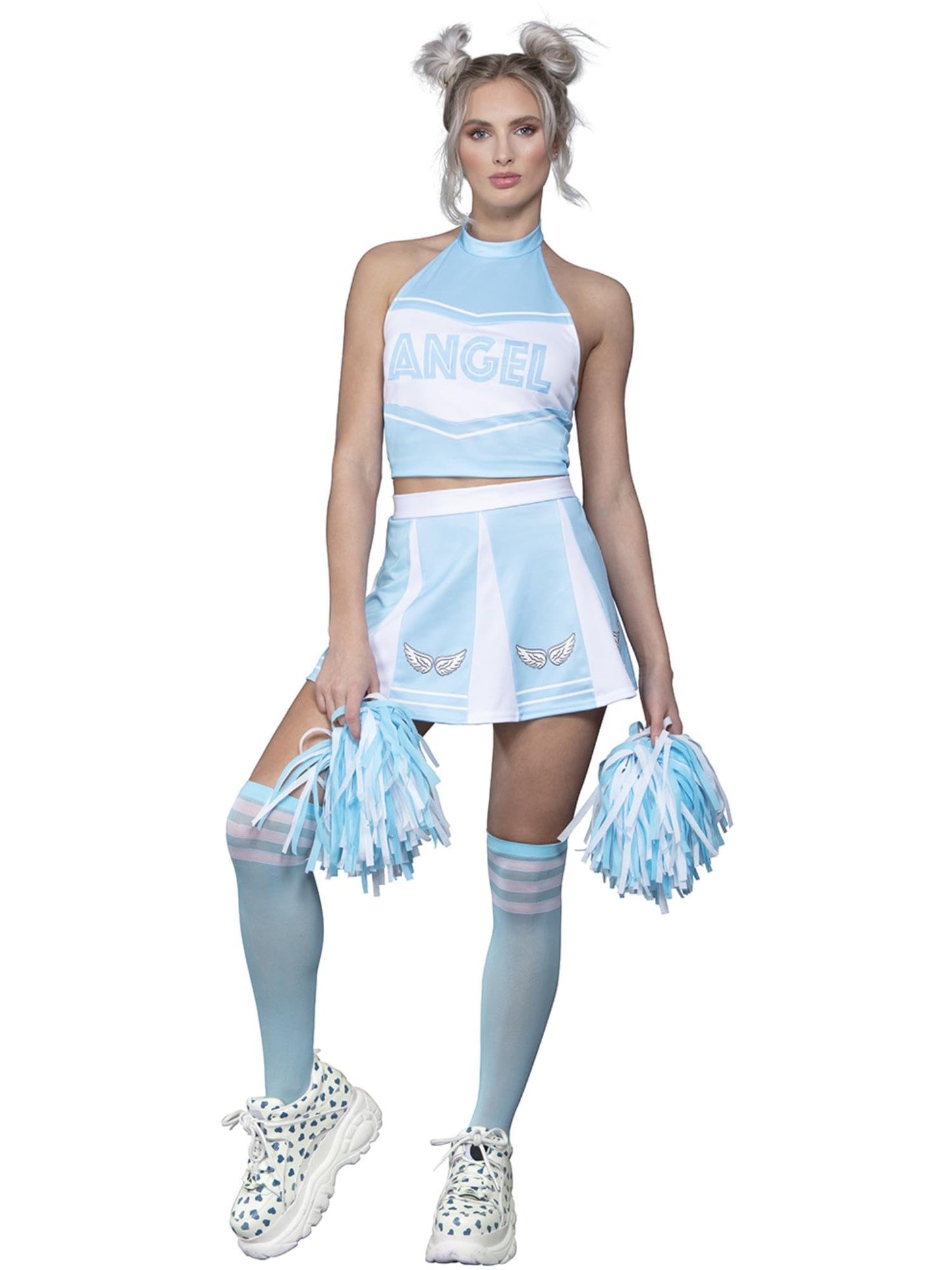 Fever Angel Cheerleader Costume, Blue