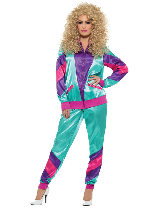 80s Height of Fashion Shell Suit Costume, Female (M)