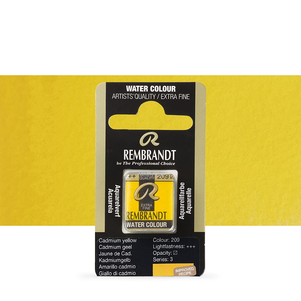 Rembrandt Professional Watercolour - HALF PAN CADMIUM YELLOW