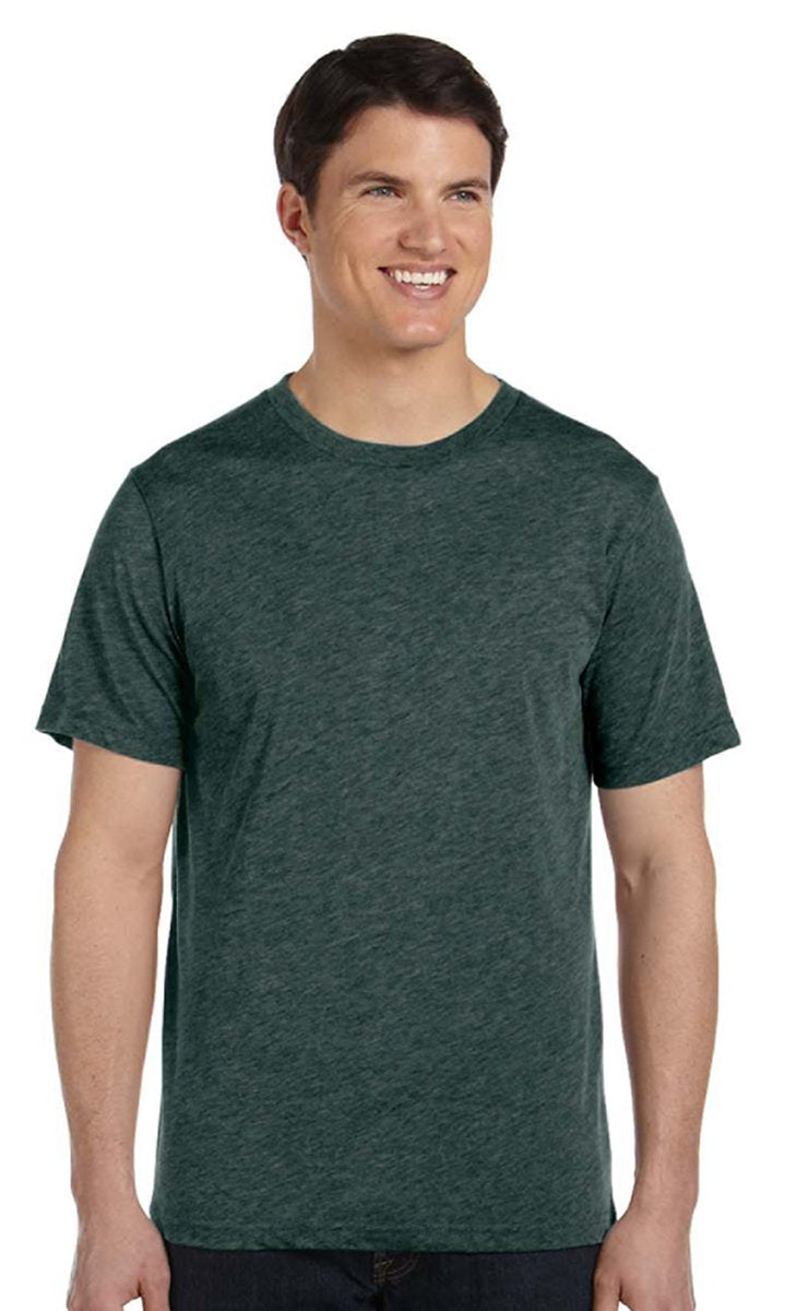 Canvas Men's Triblend S/Sleeve Tee - Emerald Triblend - M